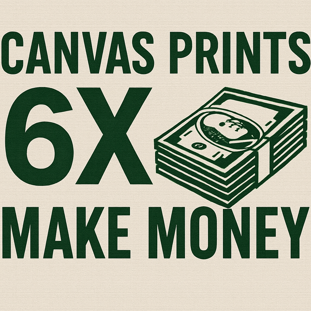 Canvas Prints Money 6X Make Money